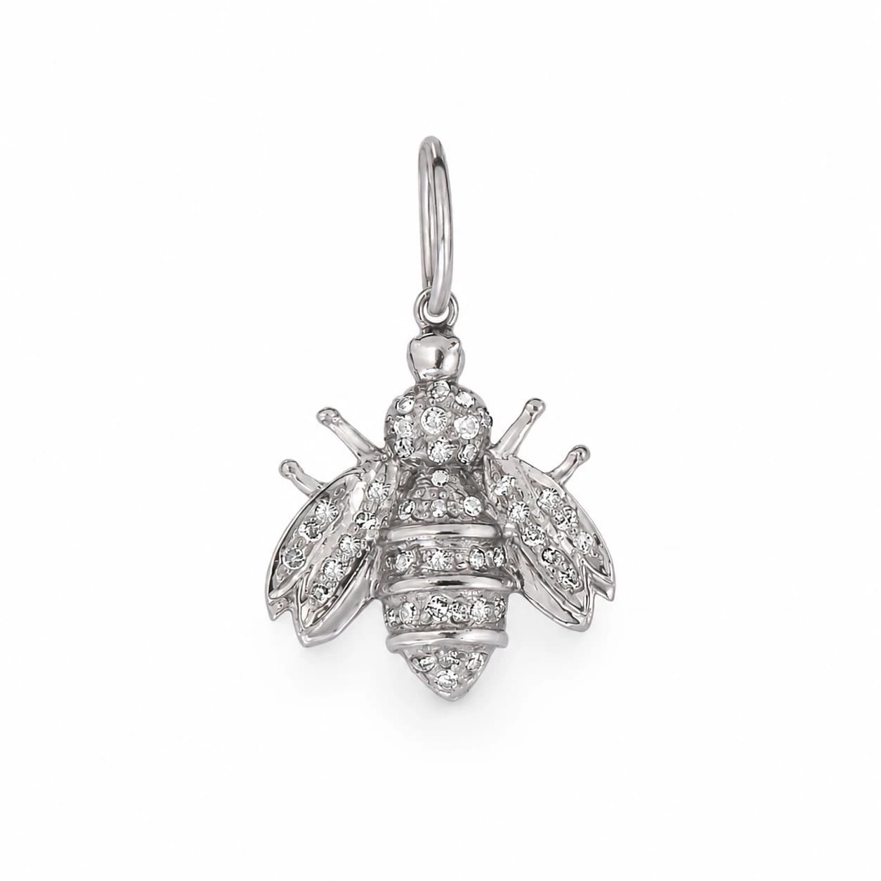 Diamond Honey Bee Charm