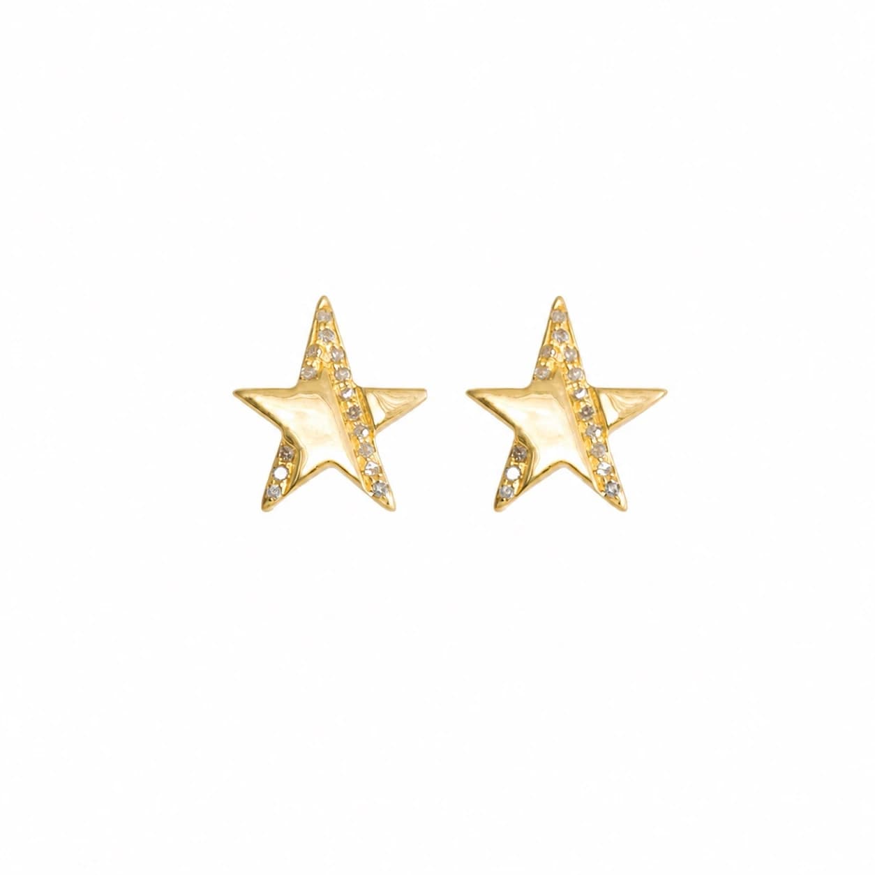Silver Celestial Star Earrings