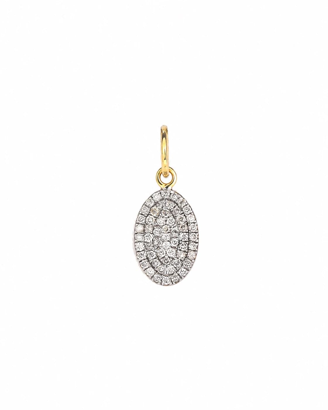 Diamond Oval Halo Pendant