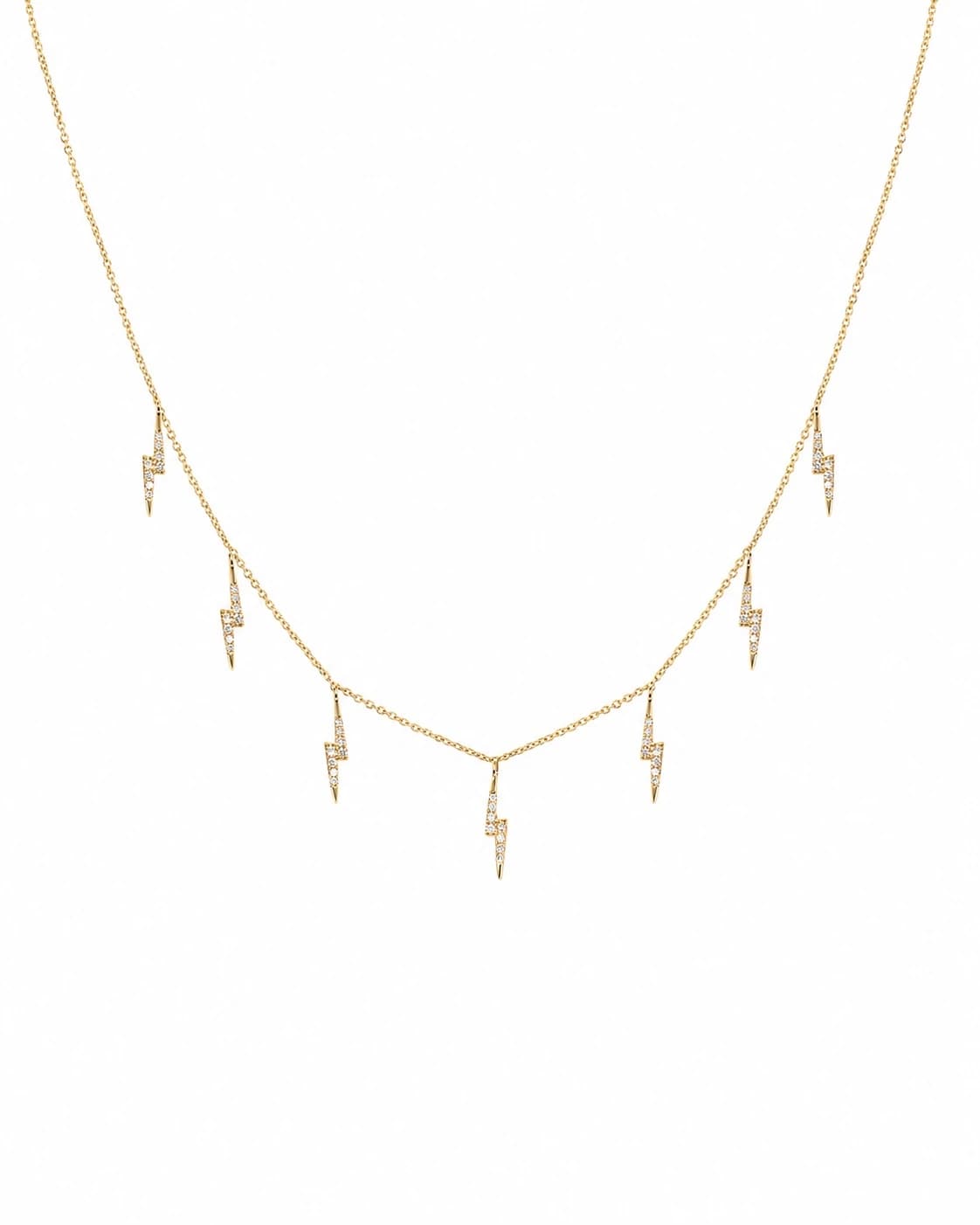 Diamond Lightning Bolt Necklace