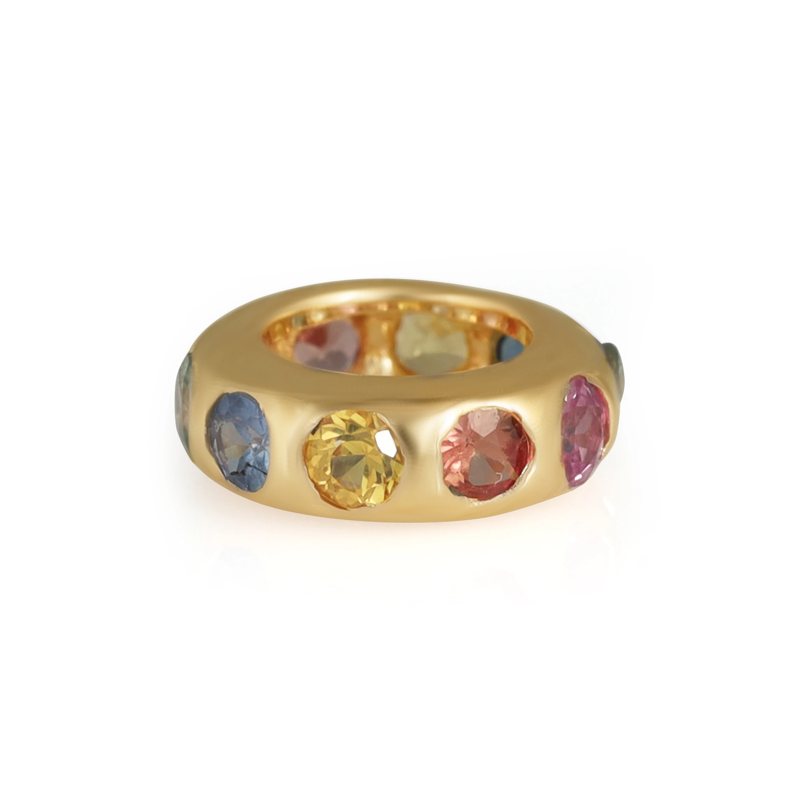 Multi Sapphire Spectrum Dome Beads