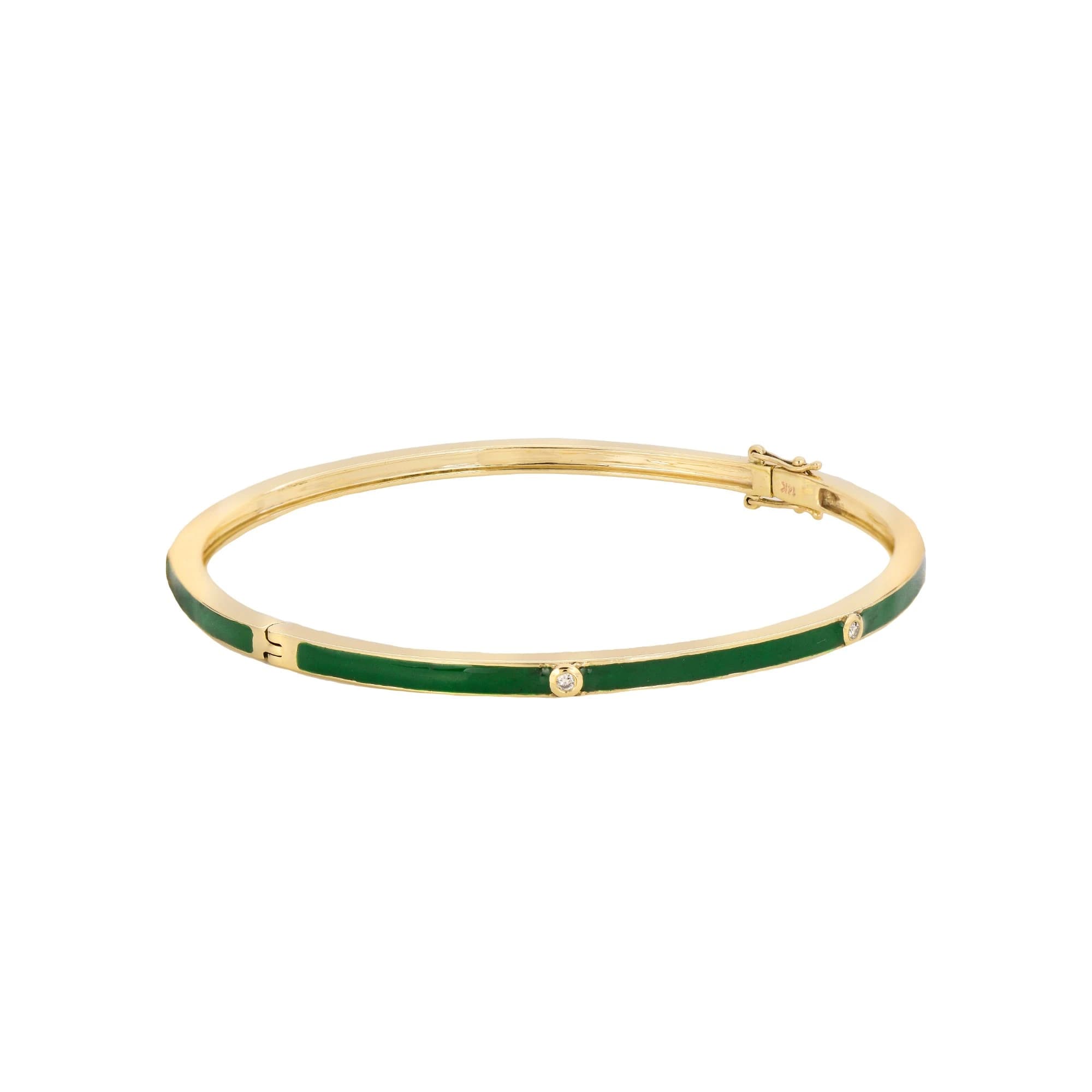 Diamond Enamel Bangle