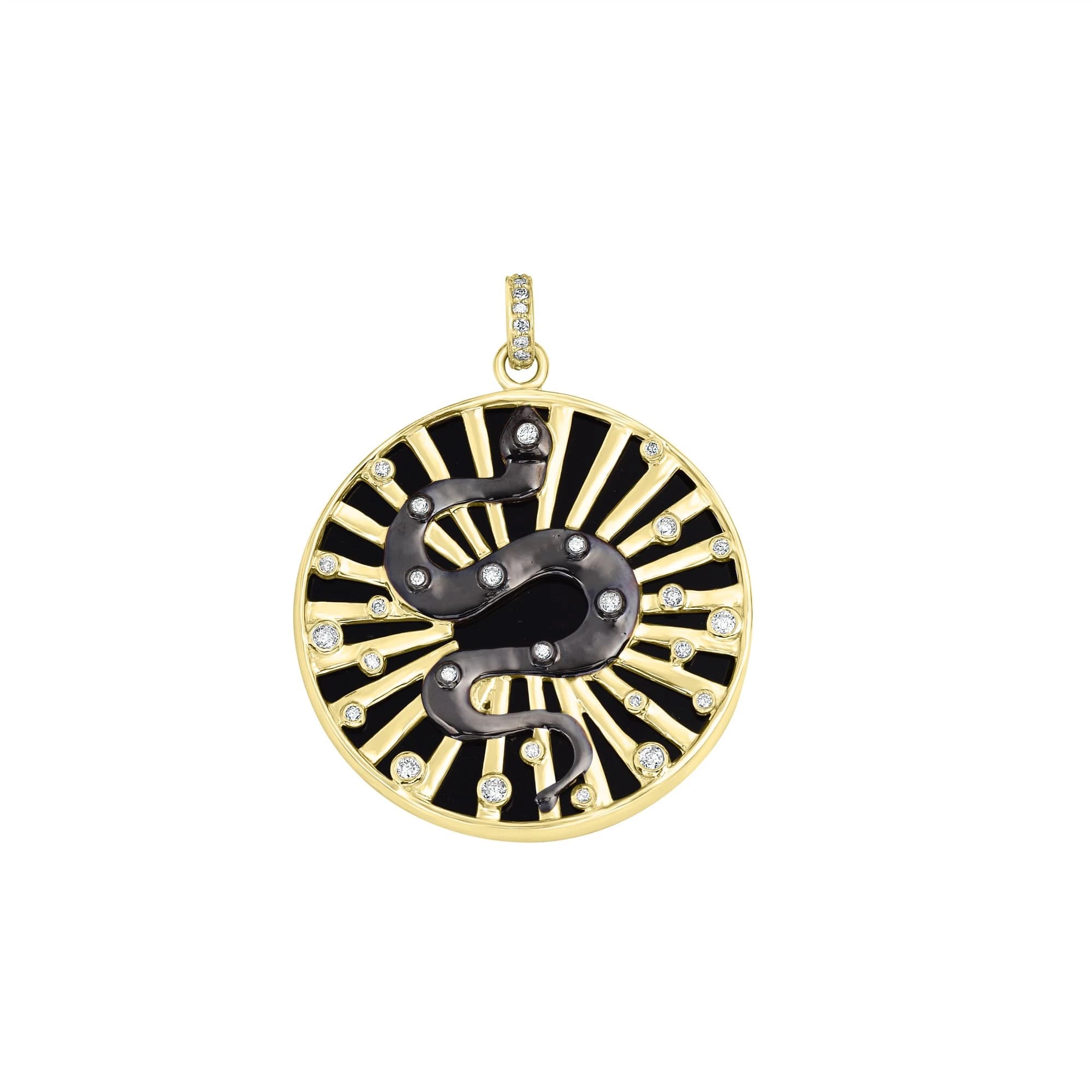 Silver Serpent Eclipse Pendant