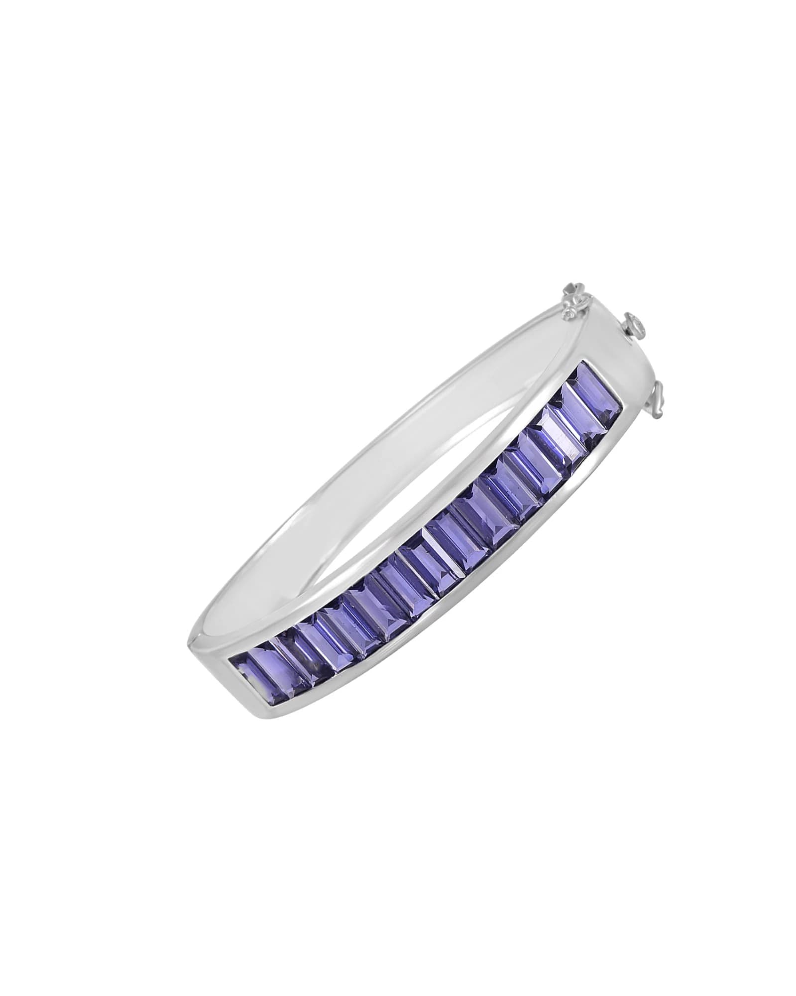 Iolite Baguette Bangle