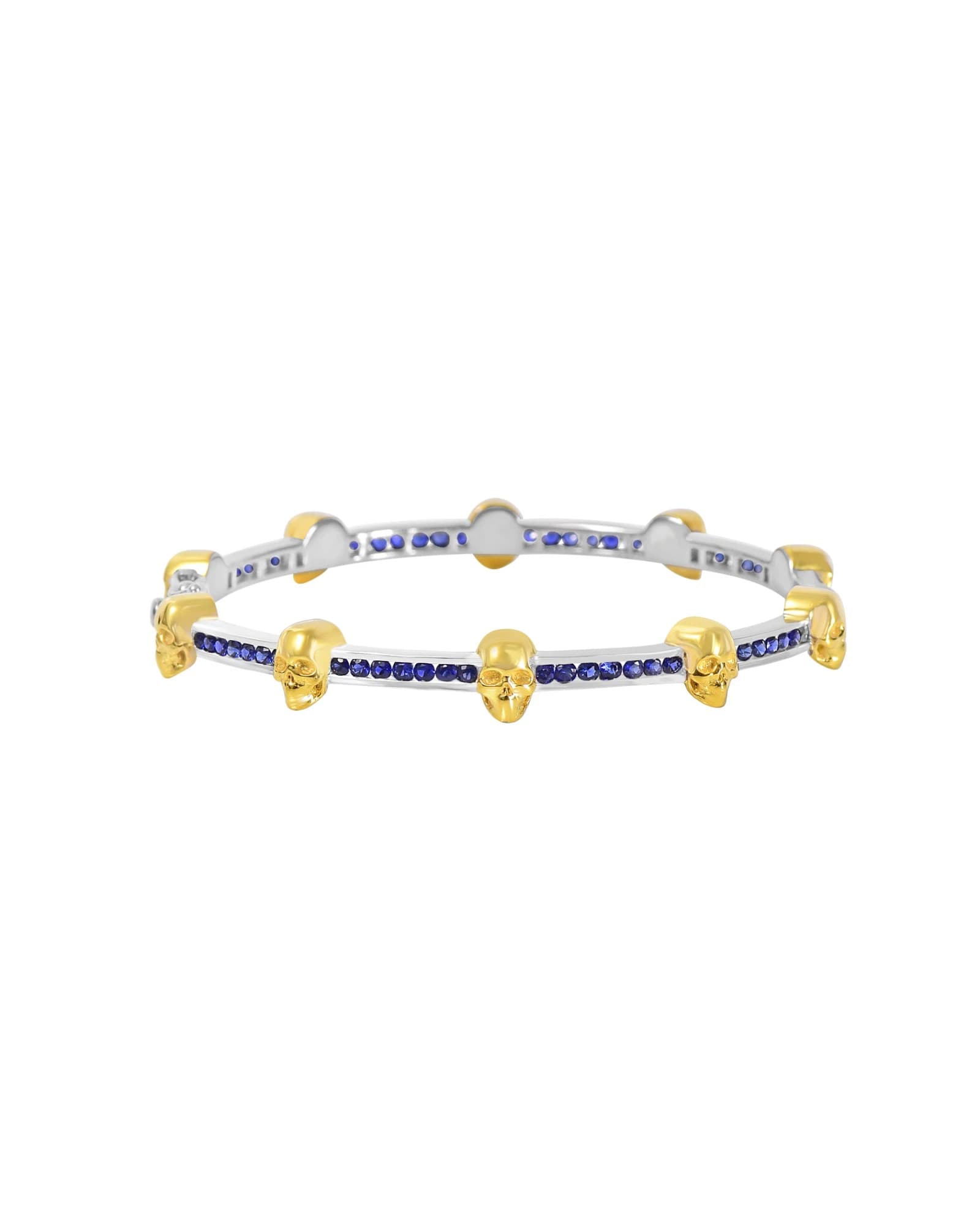 Sapphire Skull Bangle