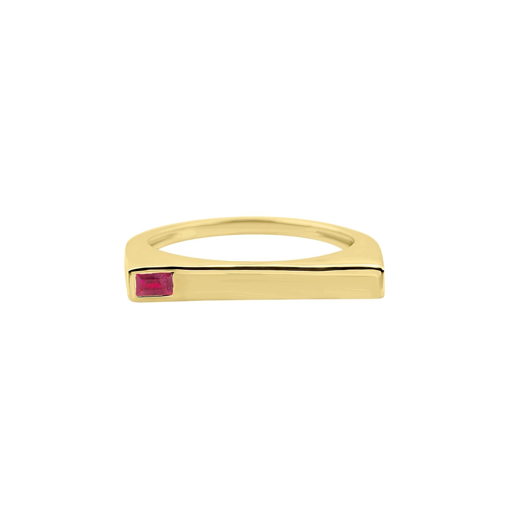 Ruby Baguette Ring
