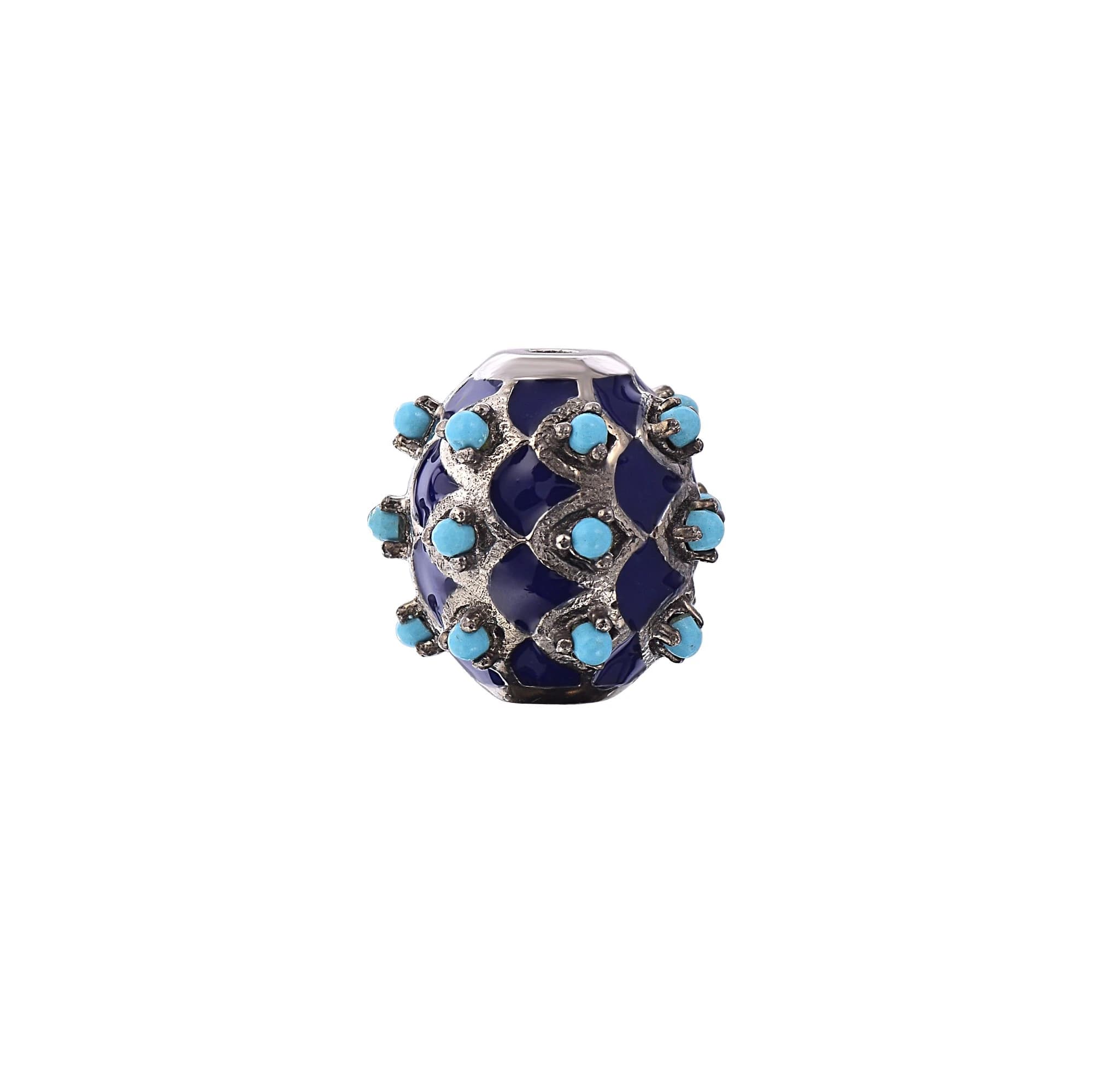 Turquoise Enamel Beads